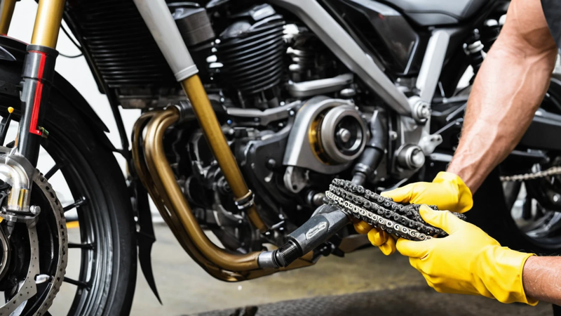 Motorcycle Chain Cleaning And Lube